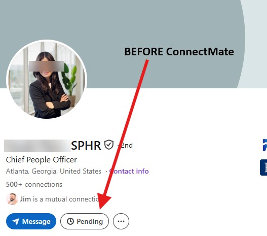 screenshot before connectmate